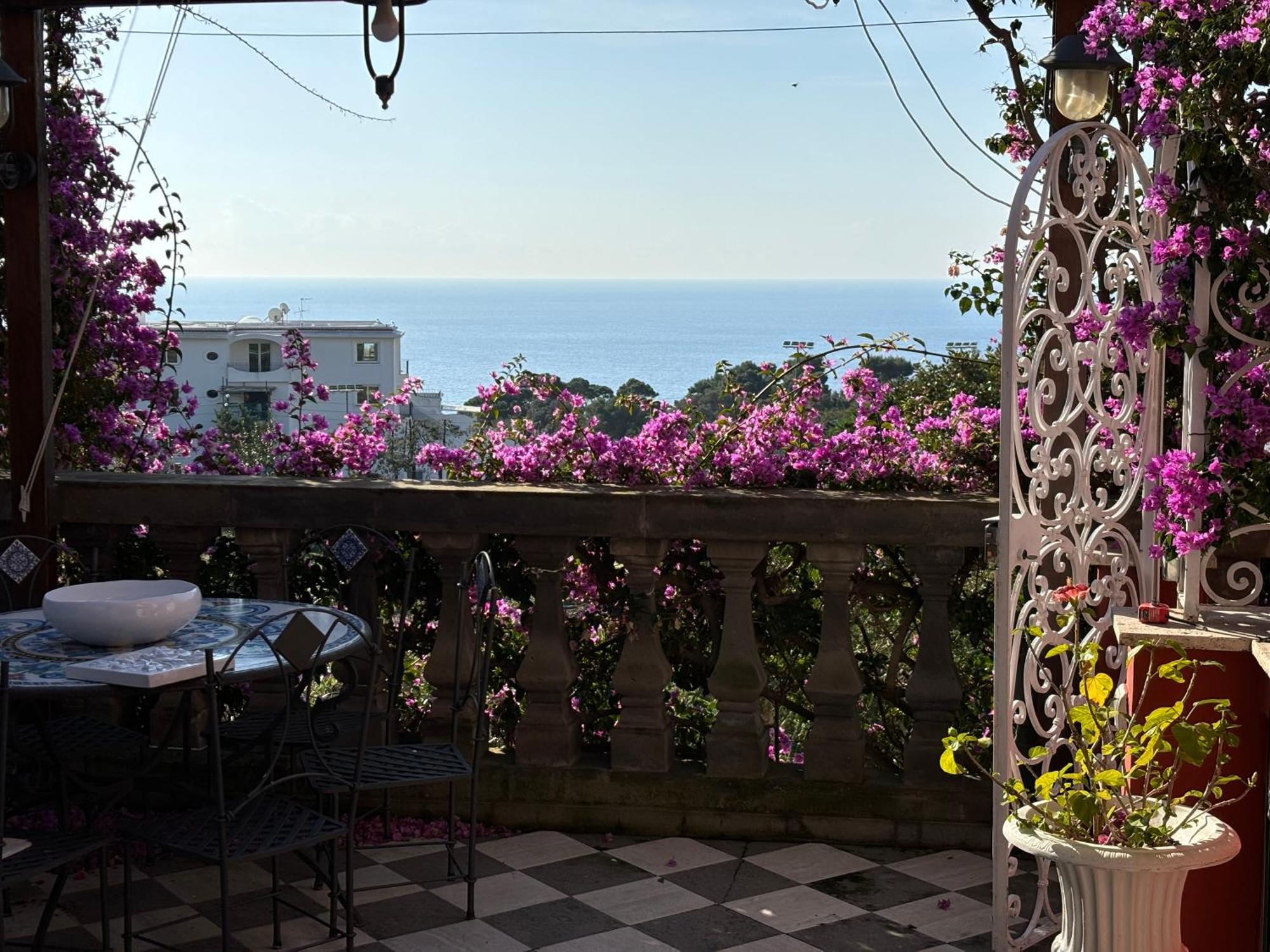 Luxury House In Villa Pompeiana Via Camerelle Con Terrazza Vista Mare Капри Экстерьер фото